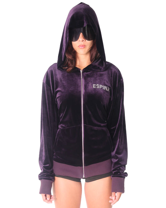 ESPINAL VELVET HOODIE WOMEN