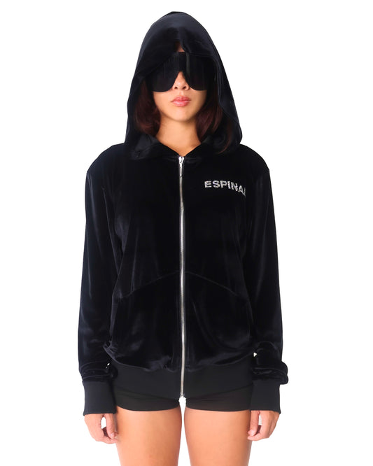ESPINAL VELVET HOODIE WOMEN