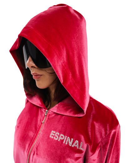 ESPINAL VELVET HOODIE WOMEN